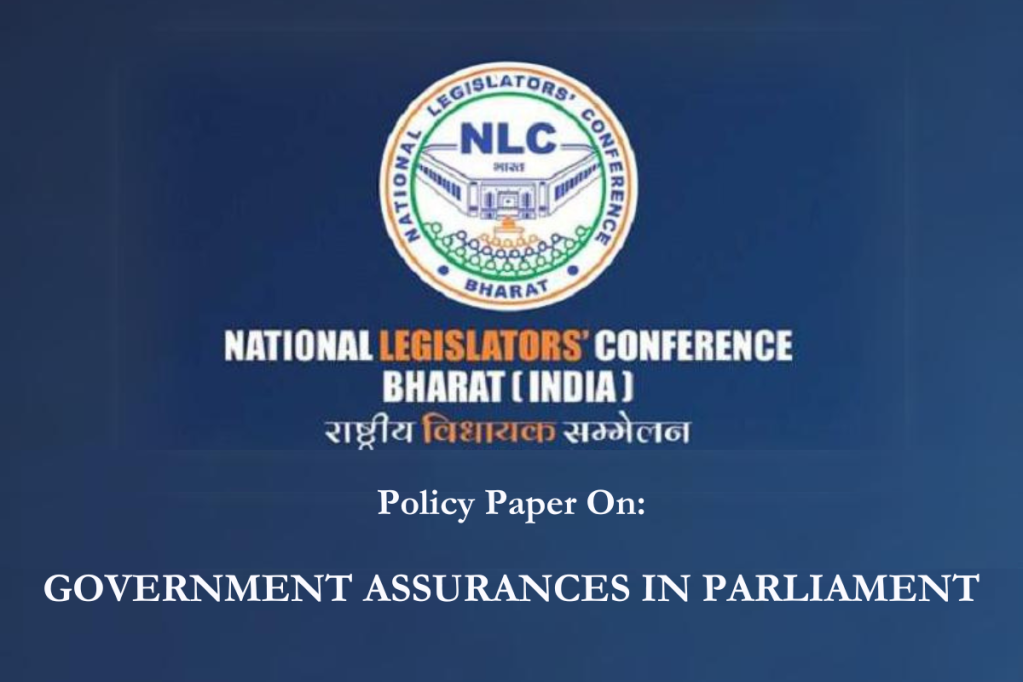 Policy Paper: Government Assurances in Parliament