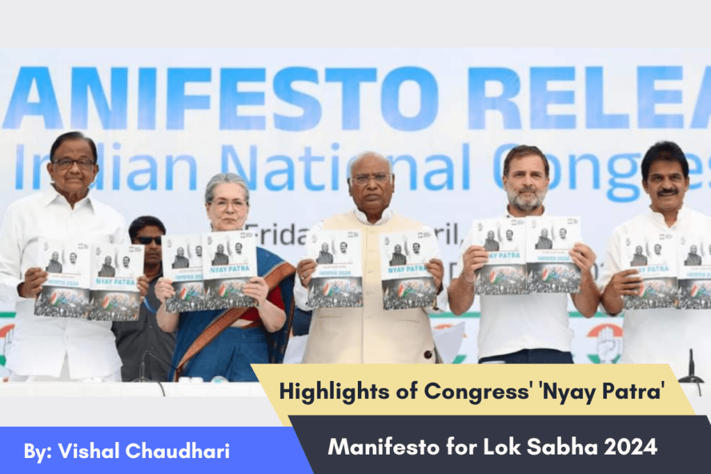 Highlights of Congress’ ‘Nyay Patra’ Manifesto for Lok Sabha&nbsp;2024
